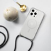 Image de OtterBox React Series Necklace MagSafe pour iPhone 15 Pro Max, Stardust (Clear Glitter) - Transparent (77-93589)