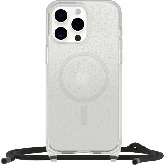 Image de OtterBox React Series Necklace MagSafe pour iPhone 15 Pro Max, Stardust (Clear Glitter) - Transparent (77-93589)