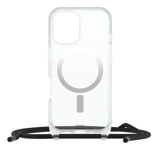 Image de OtterBox React Necklace Series pour MagSafe pour iPhone 16, Clear - Transparent (77-96817)
