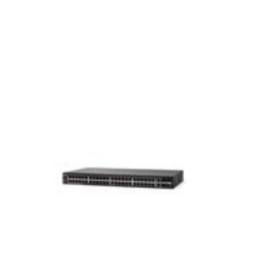 Image de Cisco 48x 10/100/1000 PoE+ ports with 192W power budget, 2x Gigabit copper/SFP combo ports, 4.8kg Switch - Noir (SG250-50HP-K9EU-RF)