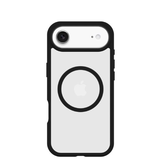 Image de OtterBox React MagSafe Series pour Apple iPhone Air, noir Crystal, transparente/noir - Noir,Transparent (77-98611)