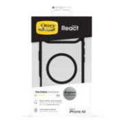 Image de OtterBox React MagSafe Series pour Apple iPhone Air, noir Crystal, transparente/noir - Noir,Transparent (77-98611)