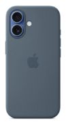 Image de Apple Coque en silicone avec MagSafe pour iPhone 17 - Bleu maritime (MGEW4ZM/A)