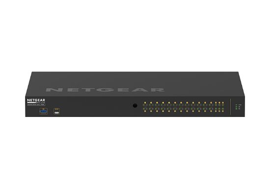 Image de NETGEAR commutateur réseau Géré L2/L3 Gigabit Ethernet (10/100/1000) Connexion Ethernet, supportant l'alimentation via ce port (PoE) 1U Noir (GSM4230P-100EUS)
