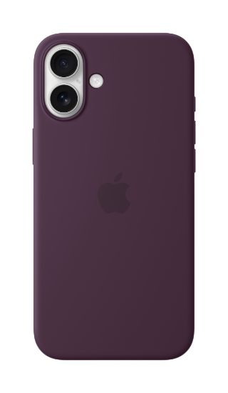 Image de Apple Coque en silicone avec MagSafe pour iPhone 16 Plus - Prune - Violet (MYYD3ZM/A)