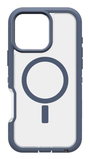 Image de OtterBox Defender Series XT Clear pour MagSafe pour Apple iPhone 16 Pro Max, Mountain Storm - Bleu,Transparent (77-96132)