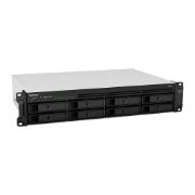 Image de Synology RackStation 2U, AMD Ryzen V1500B (4x 2.2GHz), 4Go DDR4, 8x 2.5"/3.5" SATA, 4x RJ-45, 2x USB 3.2 Gen 1, 1x eSATA, 250W Serveur de stockage de données - Noir (RS1221+)