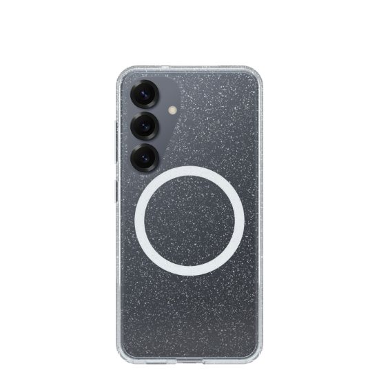 Image de OtterBox Symmetry Series with Magnets pour Samsung Galaxy S25, Stardust 3.0 - Transparent (77-97407)