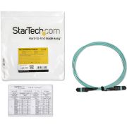 Image de StarTech.com câble InfiniBand et à fibres optiques 2 m MPO/MTP Couleur aqua (MPO12PL2M)