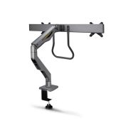 Image de StarTech.com Bras pour Double Moniteur avec Barre Transversale, Écrans Jusqu'à 27", VESA 75x75/100x100, Max 15kg, Pince en C, Entièrement Articulé, Ressort Mécanique, ... (H2M1AS2-MONITOR-ARM)
