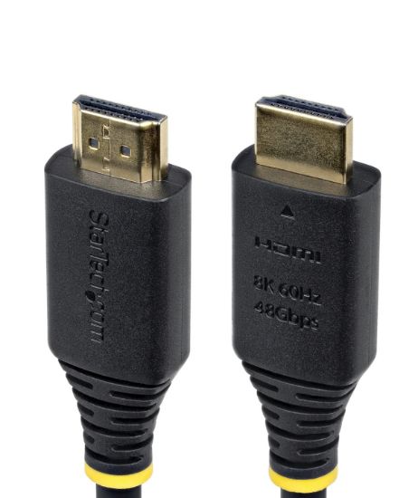 Image de StarTech.com Câble HDMI Ultra Haut Débit Certifié de 4m, 8K 60Hz / 4K 120Hz, Câble HDMI 2.1 avec HDR10+ / eARC, 48 Gbps, Câble HDMI 8K pour Moniteur/Téléviseur/Écran, ... (HDMI21-CBL-8K60-4M)