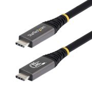 Image de StarTech.com Câble USB4 de 50cm, 80 Gbit/s, Câble USB-C Certifié USB-IF, 240 W PD, 8K 120 Hz/4K 240 Hz DP2.1 DP80, Gaine en TPE, Compatible Thunderbolt 4 - Cordon USB- ... (CC50CM80GUSB4CABLE)
