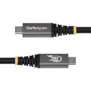 Image de StarTech.com Câble USB4 de 50cm, 80 Gbit/s, Câble USB-C Certifié USB-IF, 240 W PD, 8K 120 Hz/4K 240 Hz DP2.1 DP80, Gaine en TPE, Compatible Thunderbolt 4 - Cordon USB- ... (CC50CM80GUSB4CABLE)