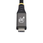 Image de StarTech.com Câble USB4 de 50cm, 80 Gbit/s, Câble USB-C Certifié USB-IF, 240 W PD, 8K 120 Hz/4K 240 Hz DP2.1 DP80, Gaine en TPE, Compatible Thunderbolt 4 - Cordon USB- ... (CC50CM80GUSB4CABLE)