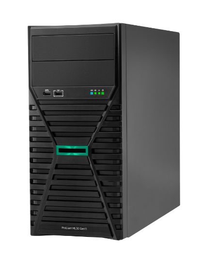 Image de HP E ProLiant ML30 Gen11 E-2436 2.9GHz 4-core 1P 16GB-U 8SFF- 800W PS Server Serveur - Noir (P65096-421)