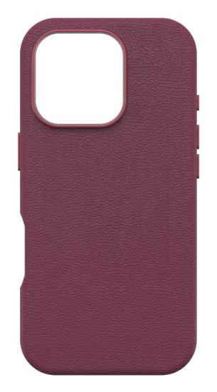 Image de OtterBox Symmetry Series Cactus Leather pour MagSafe pour iPhone 16 Pro, Maroon Bells - Rouge (77-96313)
