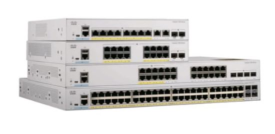 Image de Cisco 48x 10/100 Ethernet PoE+ and 370W PoE budget ports, 2x 1GSFP and RJ-45 combo uplinks and 2x 1G SFP uplinks, remanufactured Switch - Gris (C1000FE-48P-4GL-RF)