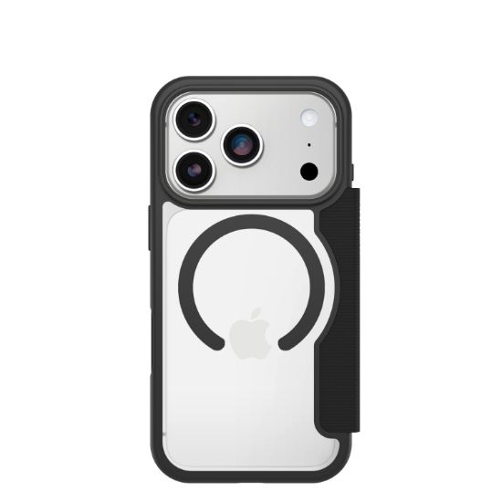 Image de OtterBox React Folio MagSafe - Noir, Transparent (77-98588)