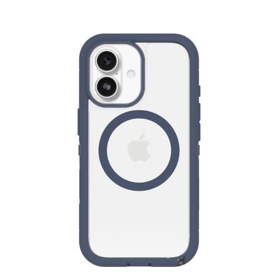 Image de OtterBox Defender Pro XT Clear Series pour Apple iPhone 17 Bootcut - Bleu,Transparent (77-98478)