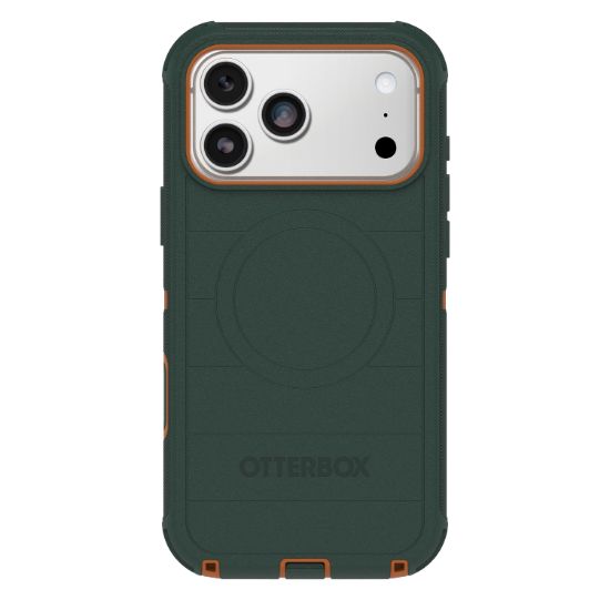 Image de OtterBox Defender Pro MagSafe Series pour Apple iPhone 17 Pro Max, Coopersmith - Vert (77-98400)