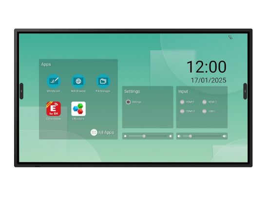Image de Sharp LM551 Écran plat interactif 139,7 cm (55") LED Wifi 500 cd/m² 4K Ultra HD Noir Écran tactile Intégré dans le processeur Android 14 18/7 (PNLM551)
