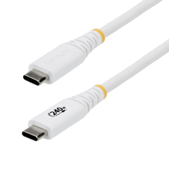 Image de StarTech.com Câble de Recharge USB-C de 1m, Résistant et Ultra-Souple, PD EPR 240W (5A), Câble de Recharge USB 2.0 pour PC Portable, Certifié USB-IF, Câble de Recharg ... (S2CEPR1MW-USB-CABLE)