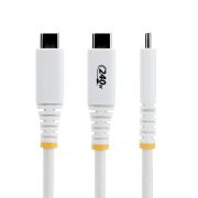 Image de StarTech.com Câble de Recharge USB-C de 1m, Résistant et Ultra-Souple, PD EPR 240W (5A), Câble de Recharge USB 2.0 pour PC Portable, Certifié USB-IF, Câble de Recharg ... (S2CEPR1MW-USB-CABLE)