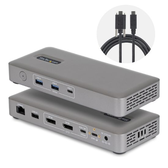 Image de StarTech.com station d'accueil Avec fil Gris (208UE-USB4-DOCK)