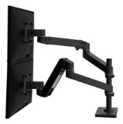 Image de Ergotron LX Pro Series Dual Stacking Arm (black) Support d'écran - Noir (45-690-292)