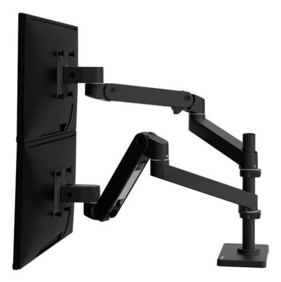 Image de Ergotron LX Pro Series Dual Stacking Arm (black) Support d'écran - Noir (45-690-292)