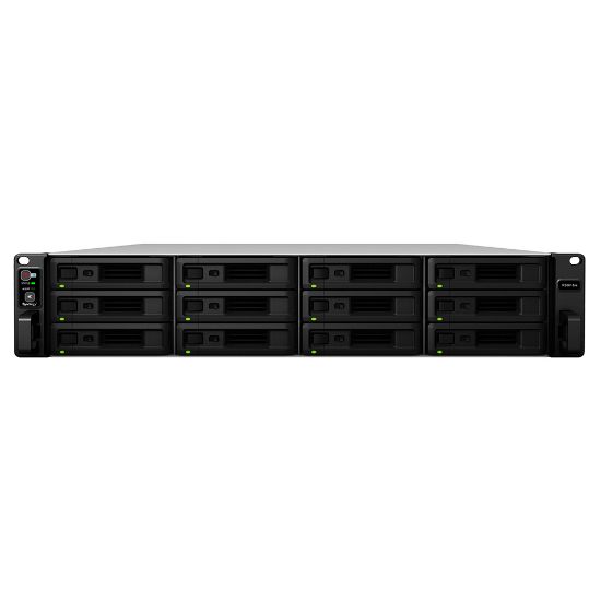 Image de Synology RackStation , Intel Xeon D-1521 2.4 GHz, 8 GB DDR4, 12x 2.5/3.5" SATA HDD/SSD, 4x RJ-45 1GbE LAN, 2x USB 3.0, 2x Gen3 x8, 500 W PSU, 88x430.5x692 mm Serveur de stockag ... (RS3618XS)