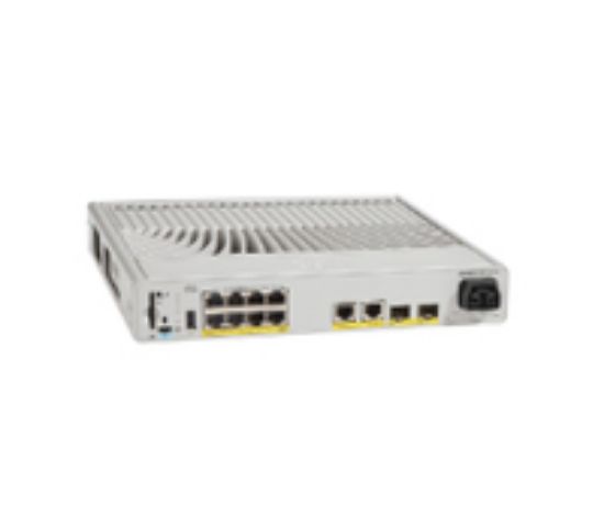 Image de Cisco 8x 10M/100M/1G Ethernet ports with fixed 2x SFP+ and 2x 1G uplink ports, Network Essentials Switch (C9200CX-8P-2XGH-E)