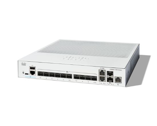 Image de Cisco Catalyst 1300-12XS Managed, 10 Port 10G SFP+, 2x10GE SFP+ Combo, Limited Lifetime Protection Switch - Gris (C1300-12XS)
