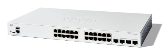 Image de Cisco Catalyst 1200-24T-4X Smart, 24 Port GE, 4x10GE SFP+, Limited Lifetime Protection Switch - Blanc (C1200-24T-4X)