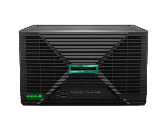 Image de HP E ProLiant MicroServer Gen11 6325P 3.5GHz 4c 1P 1x32GB-U 4LFF-N 2x4TB HDD 1x180W PS EU Server Serveur - Intel Xeon (P87455-425)