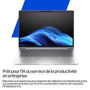 Image de HP laptop Intel Core Ultra 5 235U Ordinateur portable 40,6 cm (16") WUXGA 16 Go DDR5-SDRAM 512 Go SSD Wi-Fi 6E (802.11ax) Windows 11 Pro AI PC Argent (DL5W5ET)