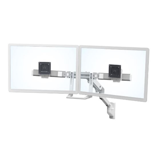 Image de Ergotron Bras HX bi-écrans, fixation murale (blanc) Support d'écran (45-479-216)