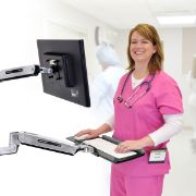 Image de Ergotron LX assis-debout Support d'écran - Argent (45-359-026)