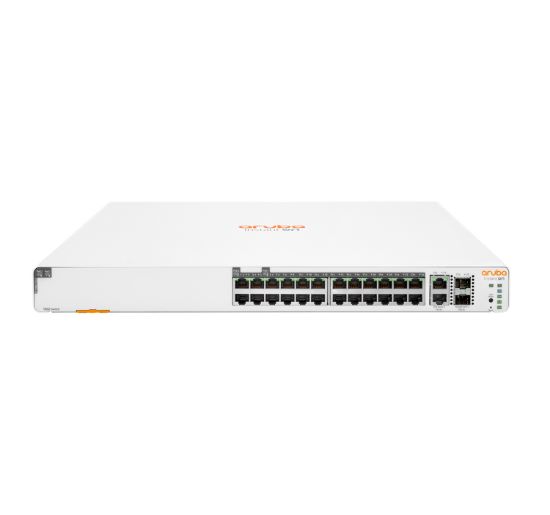 Image de HP E Aruba Networking Instant On 1960 24G 20p Class4 4p Class6 PoE 2XGT 2SFP+ 370W Switch (JL807A#ABB)