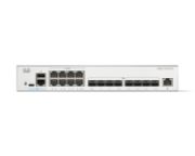 Image de Cisco Catalyst 1300-16XTS Managed, 8 Port 10G Copper, 8x10GE SFP+, Limited Lifetime Protection Switch - Gris (C1300-16XTS)