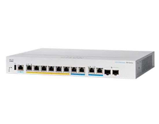 Image de Cisco CBS350 Switch - Noir,Gris (CBS350-8MP-2XEU-RF)