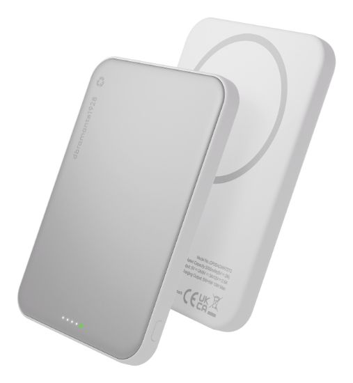 Image de dbramante1928 banque d'alimentation électrique 5000 mAh Recharge sans fil Aluminium (CP05ACWH7273)