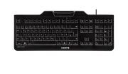 Image de CHERRY KC 1000 SC Clavier filaire lecteur cartes à puce, noir, USB, AZERTY - FR (JK-A0100FR-2)