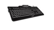 Image de CHERRY KC 1000 SC Clavier filaire lecteur cartes à puce, noir, USB, AZERTY - FR (JK-A0100FR-2)