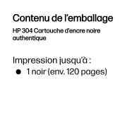 Image de HP 304 Cartouche d’encre noire authentique (N9K06AE)