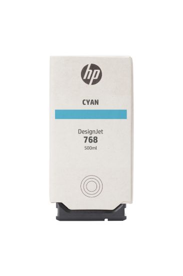 Image de HP 768 500-ml Cyan DesignJet Ink Cartridge (4S5B5A)