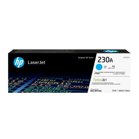 Image de HP 230A Cyan Original LaserJet Toner Cartridge (W2301A)
