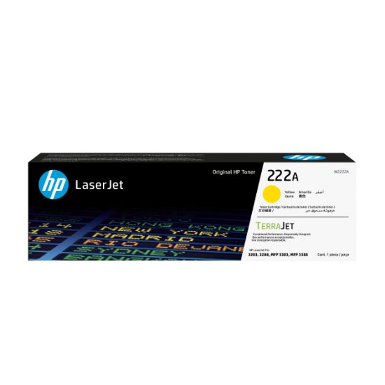 Image de HP 222A Ylw LaserJet Cartridge Toner - Jaune (W2222A)
