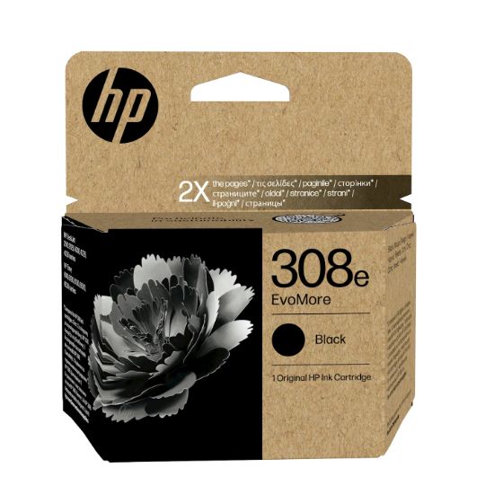 Image de HP 308e Cartouche d’encre authentique Noir EvoMore (7FP22UE)