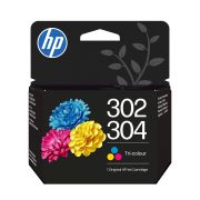 Image de HP 302/304 Cartouche d’encre trois couleurs authentique (B7RT6AE)